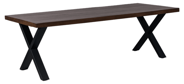 Straight edge flip dining table with X-leg (Tube 10x5)