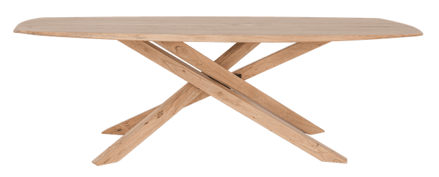Danish dining table with wooden swiss spider leg