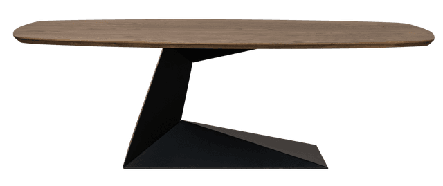 Danish dining table with l-leg