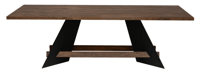 F/J dining table with iron sheet leg